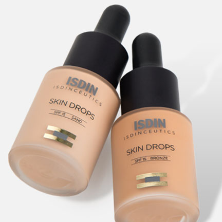 ISDIN Skin Drops Ultra Light Liquid Foundation to hide blemishes